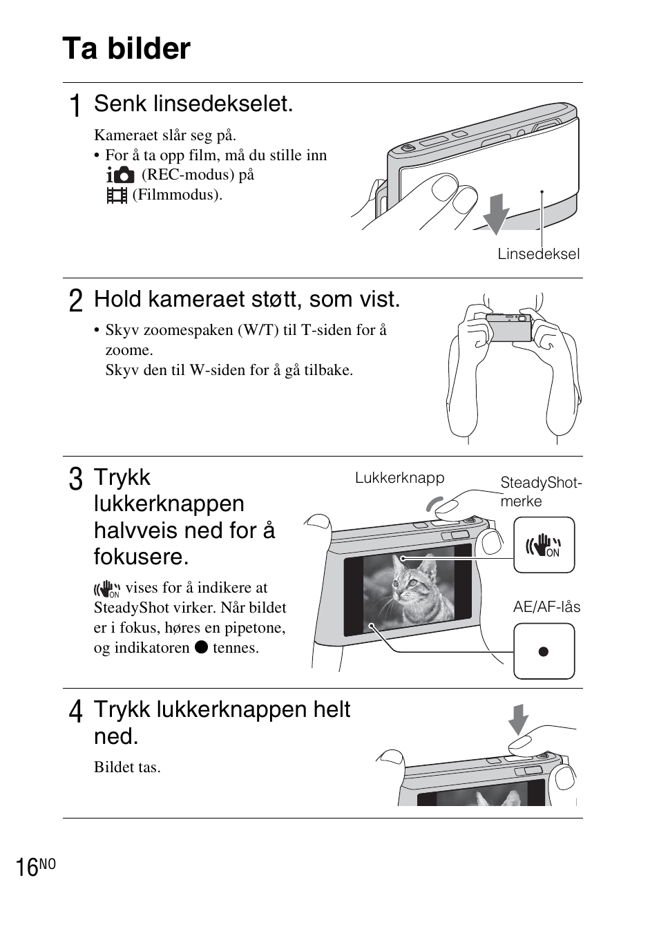 Ta bilder, Ta bilder 1 | Sony DSC-TX1 User Manual | Page 342 / 483