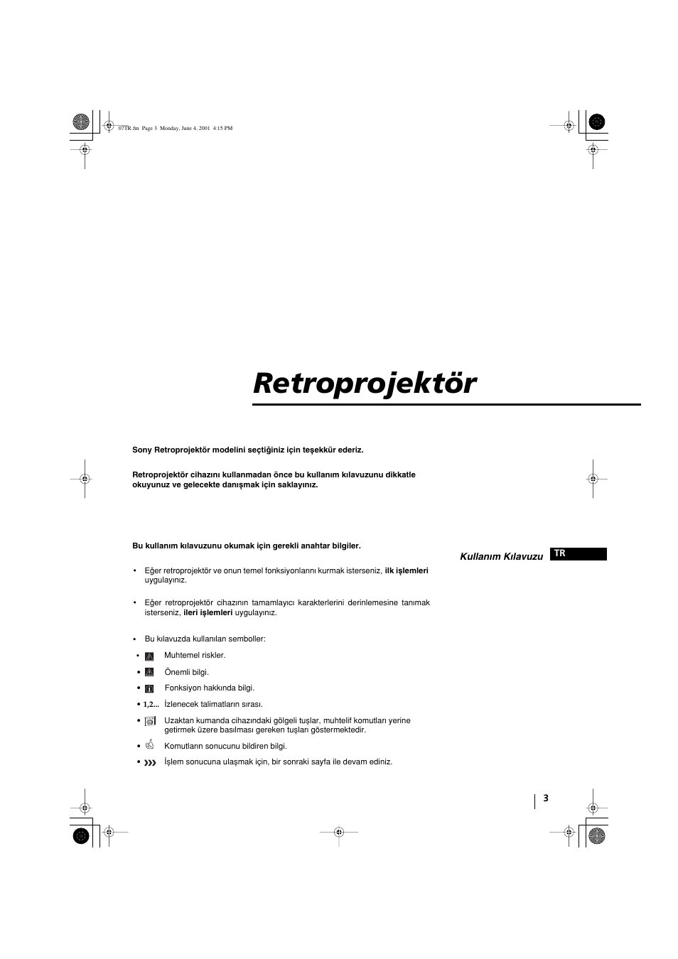 Retroprojektör | Sony KP-41PX1 User Manual | Page 193 / 224