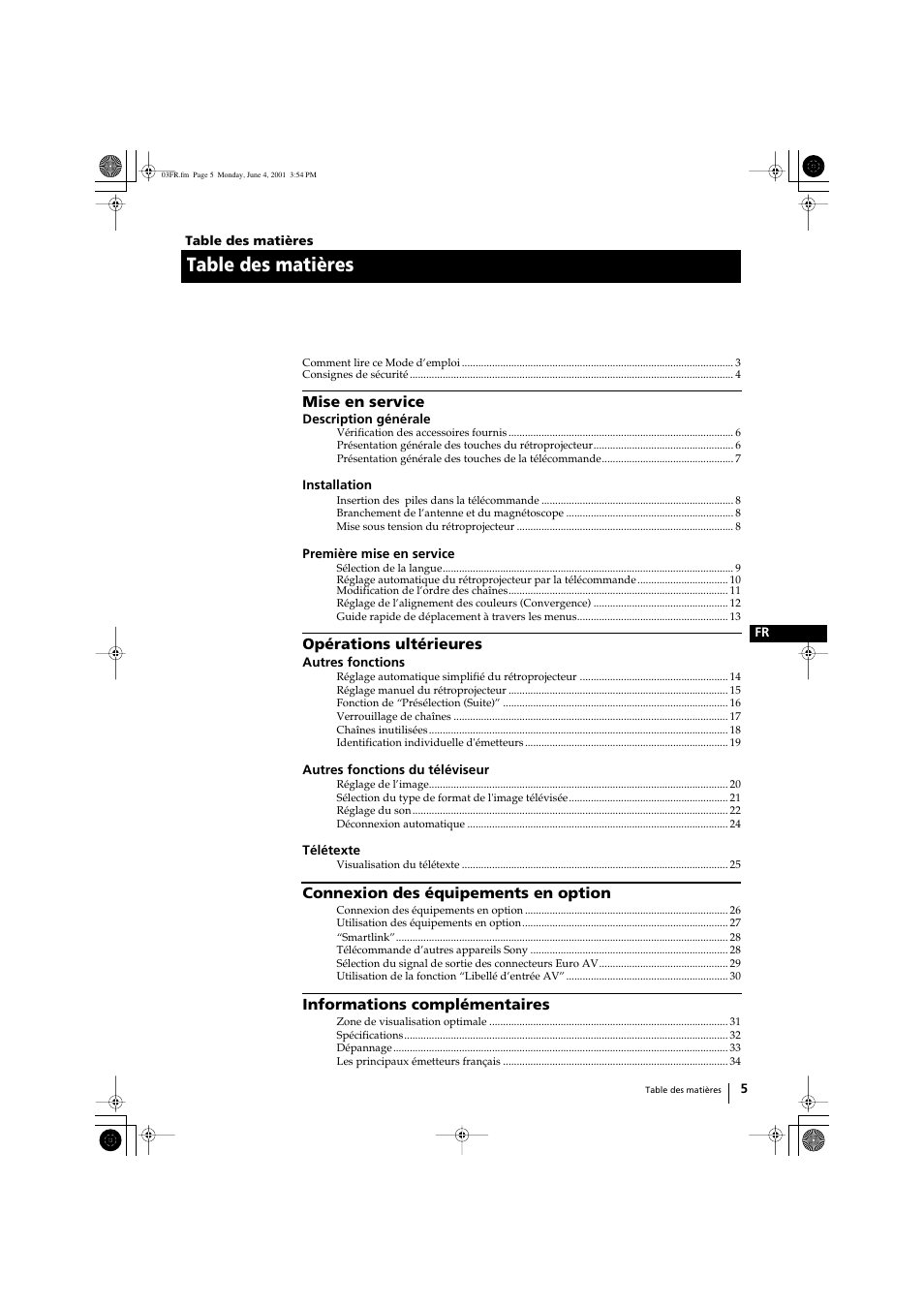 Sony KP-41PX1 User Manual | Page 67 / 224