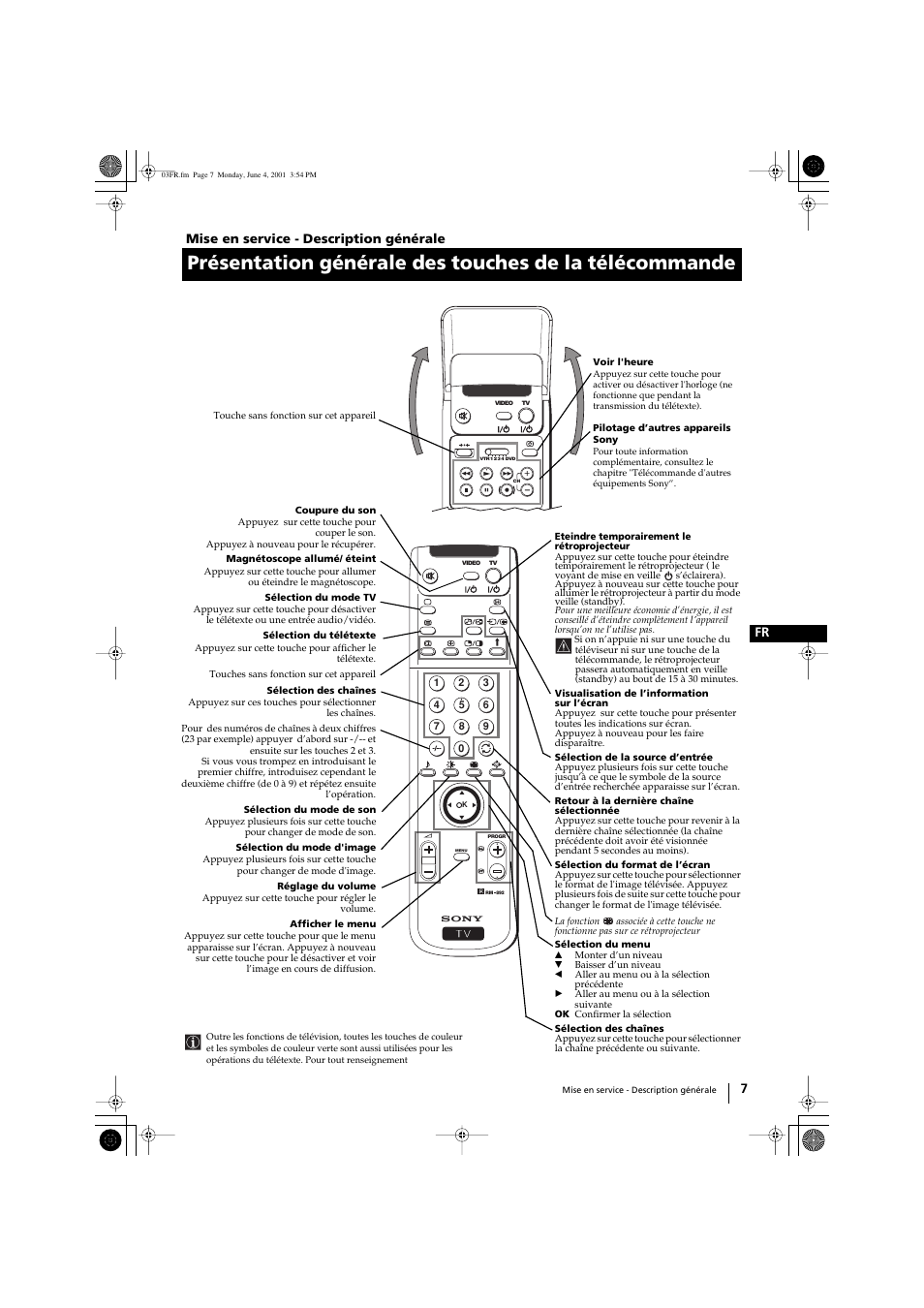 Checking the accessories supplied | Sony KP-41PX1 User Manual | Page 69 / 224