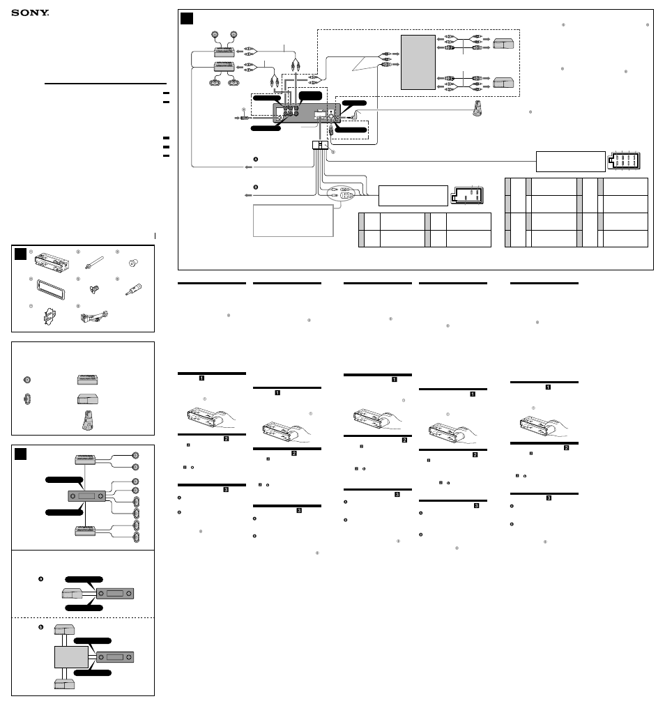 Sony CDX-L550V User Manual | 2 pages