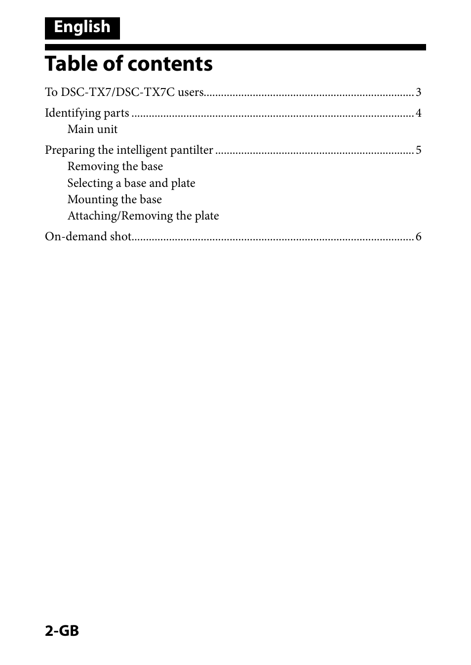 Sony IPT-DS1 User Manual | Page 7 / 73