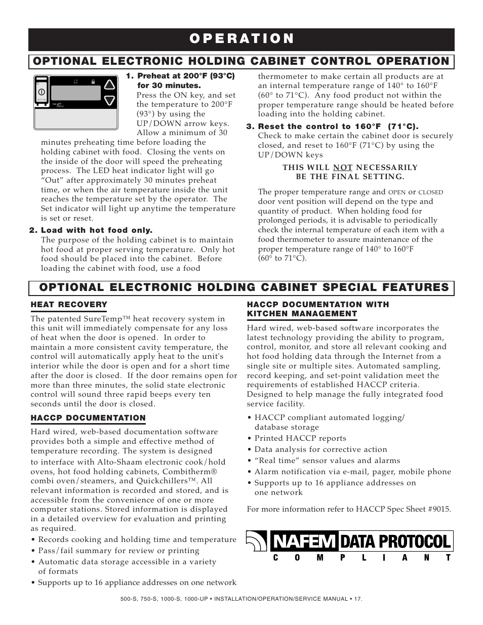 Alto-Shaam Food Holding Cabinet 1000-UP User Manual | Page 19 / 48