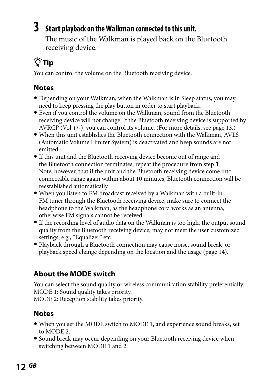 Sony WLA-NWB1 User Manual | Page 12 / 91