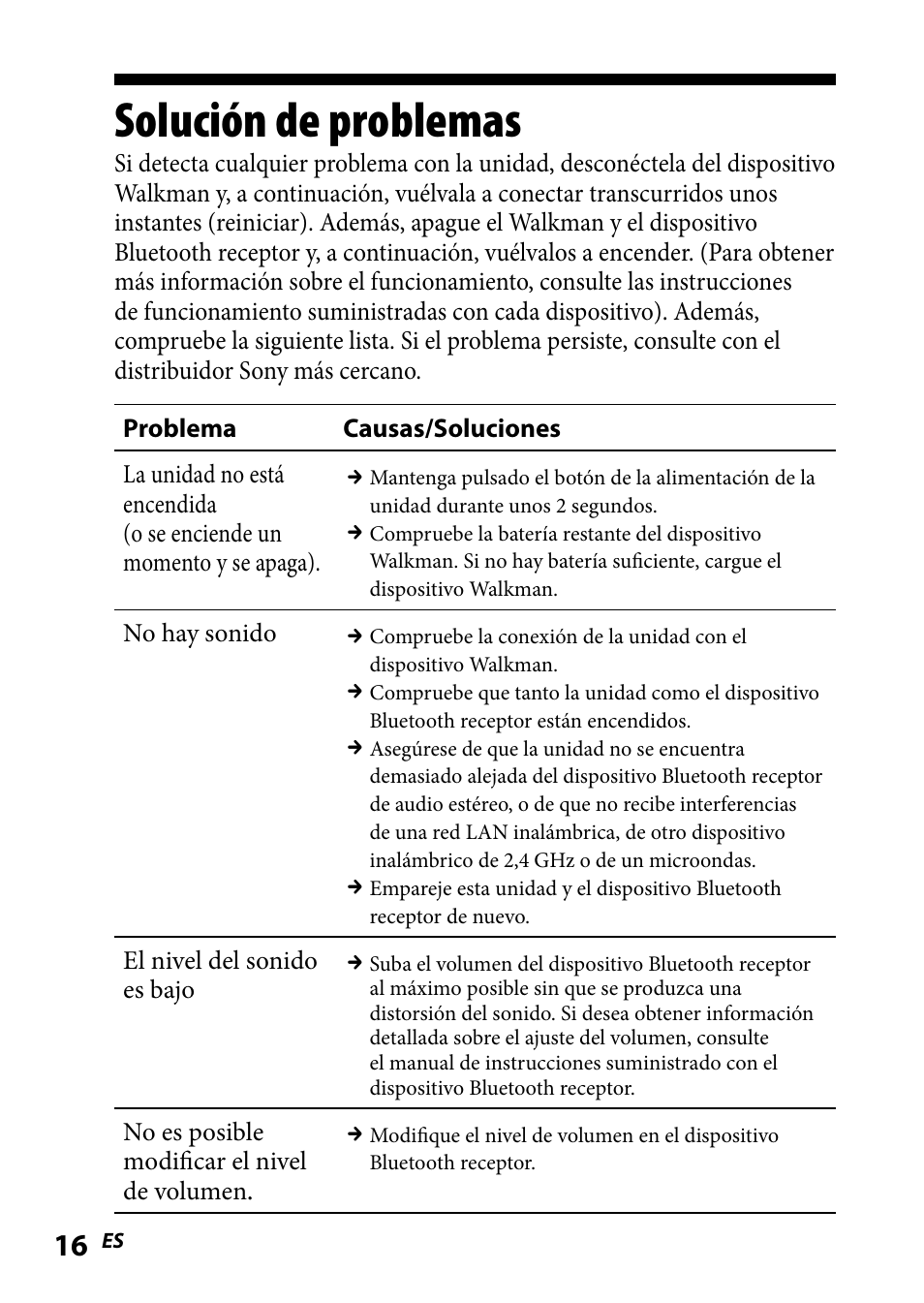 Solución de problemas | Sony WLA-NWB1 User Manual | Page 70 / 91