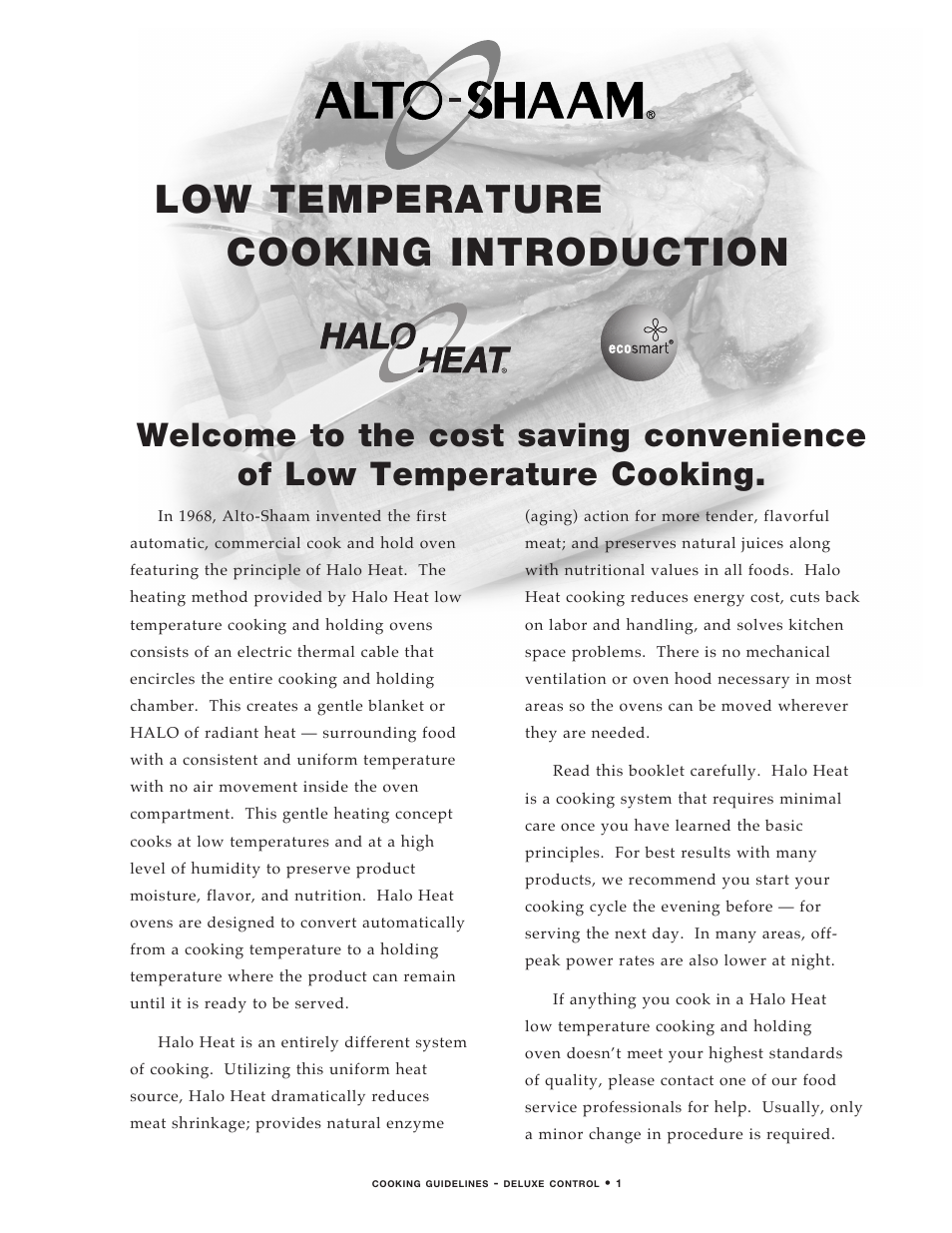 1_dlx_2011_intro_prn_new, Low temperature cooking introduction | Alto-Shaam MN-29492 User Manual | Page 3 / 53