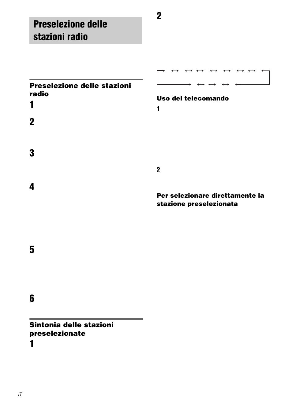 Preselezione delle stazioni radio | Sony STR-DA1000ES User Manual | Page 148 / 180