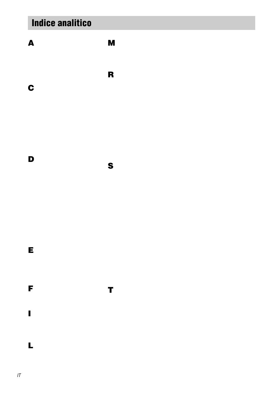 Indice analitico | Sony STR-DA1000ES User Manual | Page 178 / 180