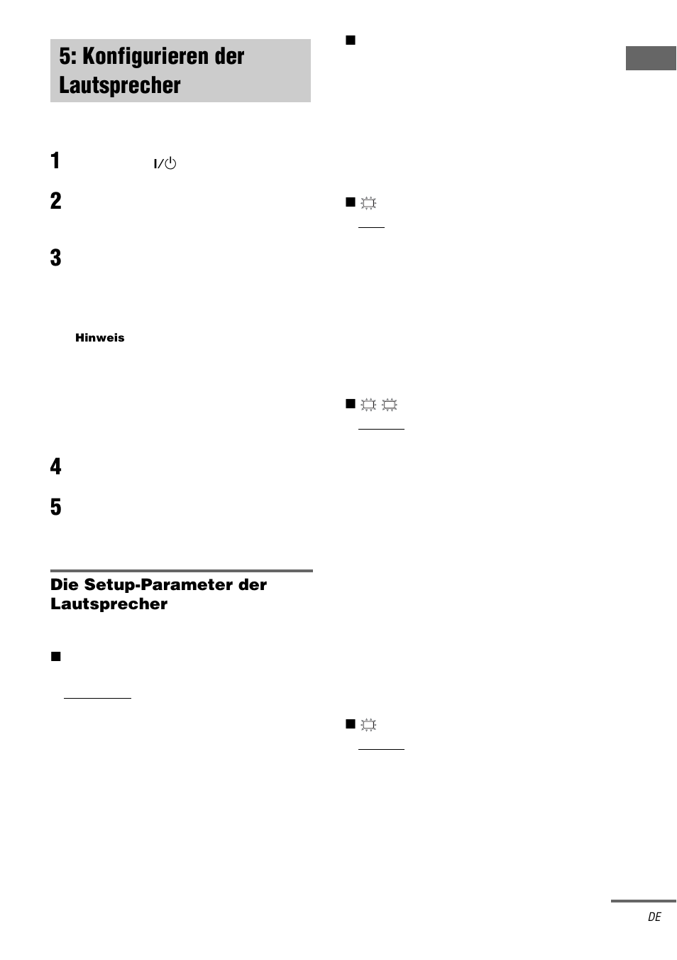 Konfigurieren der lautsprecher | Sony STR-DA1000ES User Manual | Page 21 / 180