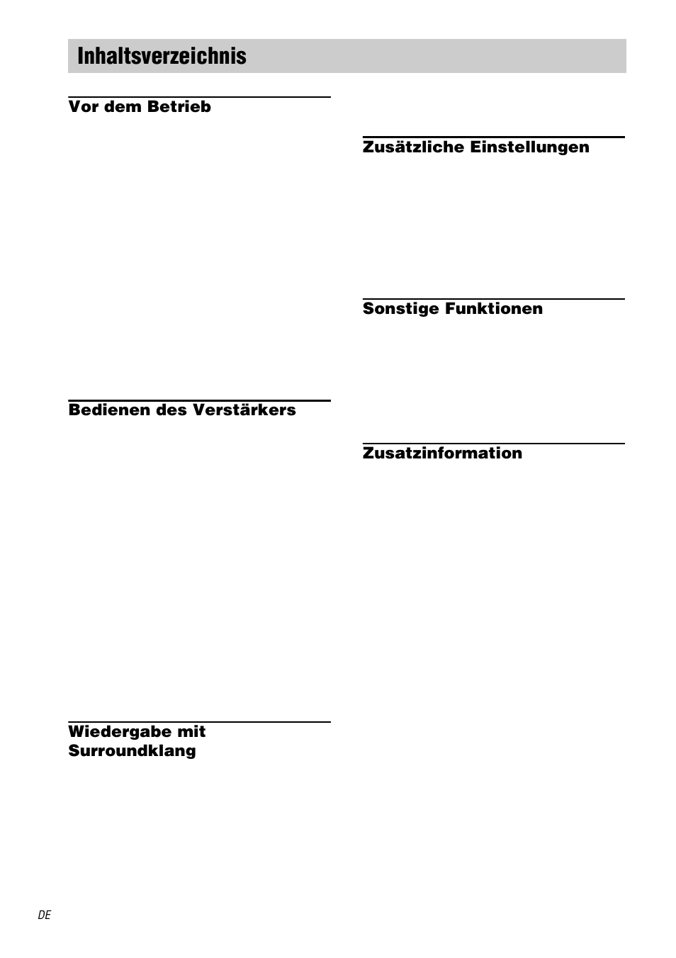 Sony STR-DA1000ES User Manual | Page 4 / 180