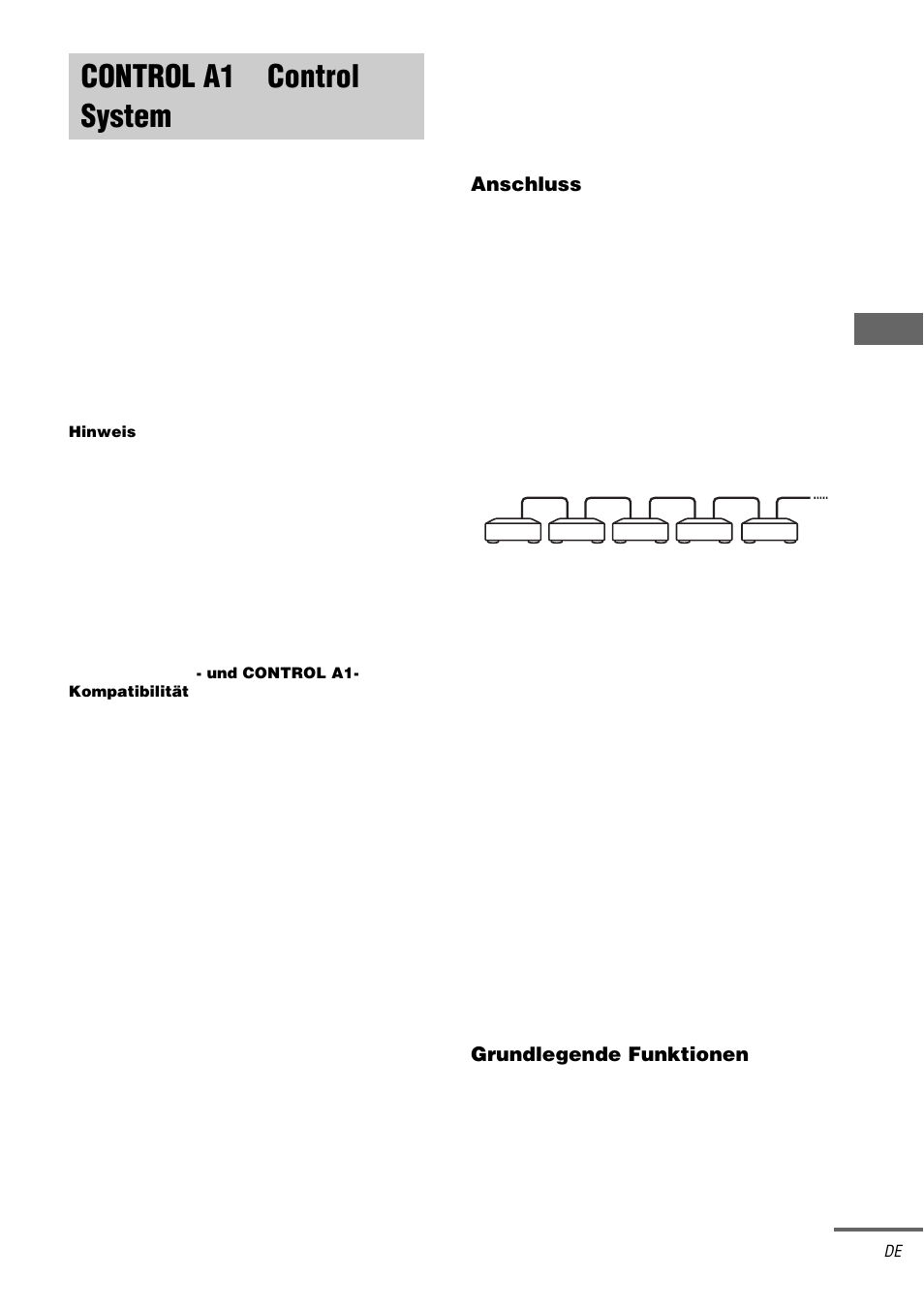 Control a1ii control system, Control a1, Seite 47) | Sony STR-DA1000ES User Manual | Page 47 / 180
