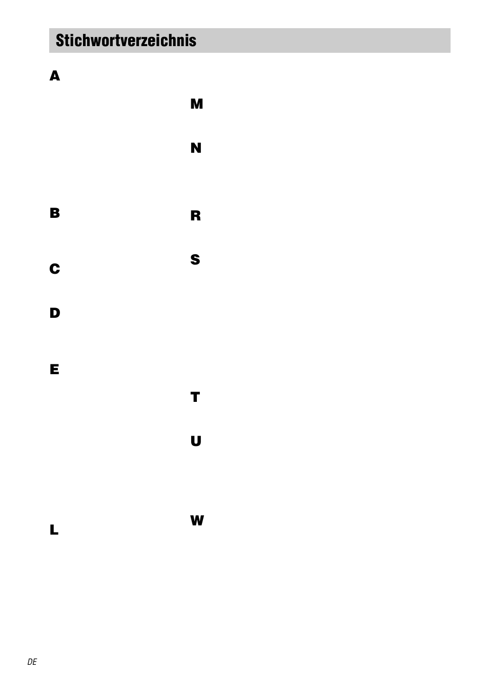 Stichwortverzeichnis | Sony STR-DA1000ES User Manual | Page 58 / 180