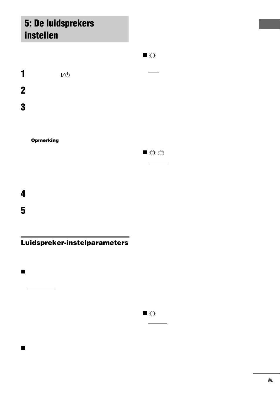 De luidsprekers instellen | Sony STR-DA1000ES User Manual | Page 79 / 180