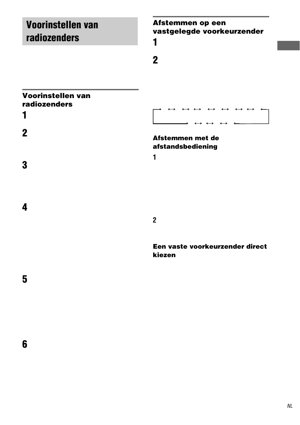 Voorinstellen van radiozenders | Sony STR-DA1000ES User Manual | Page 87 / 180