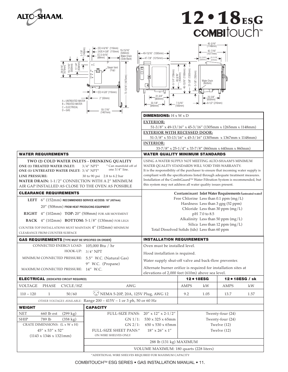 Alto-Shaam COMPITHERM 2020ESG User Manual | Page 13 / 33