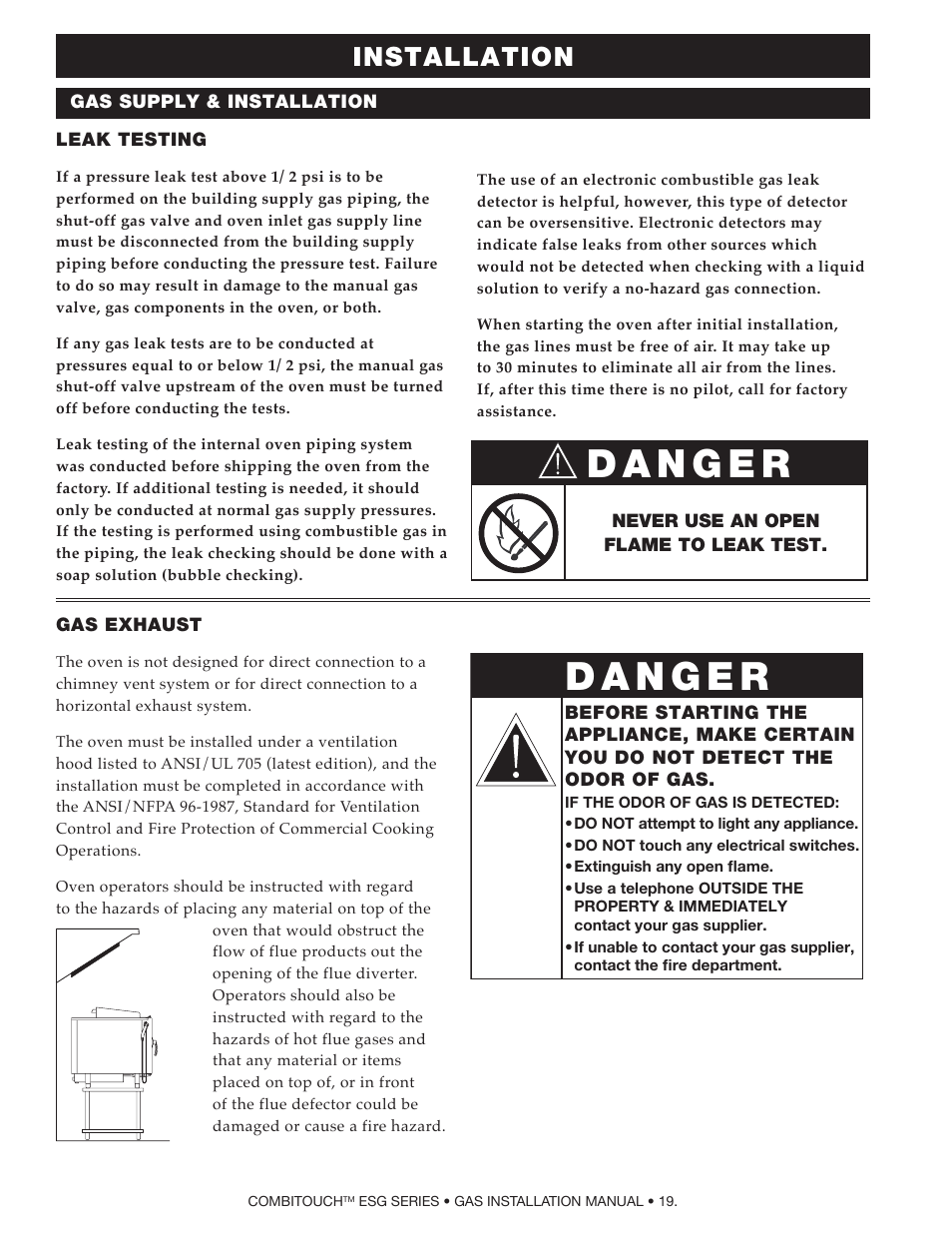 Installation | Alto-Shaam COMPITHERM 2020ESG User Manual | Page 21 / 33