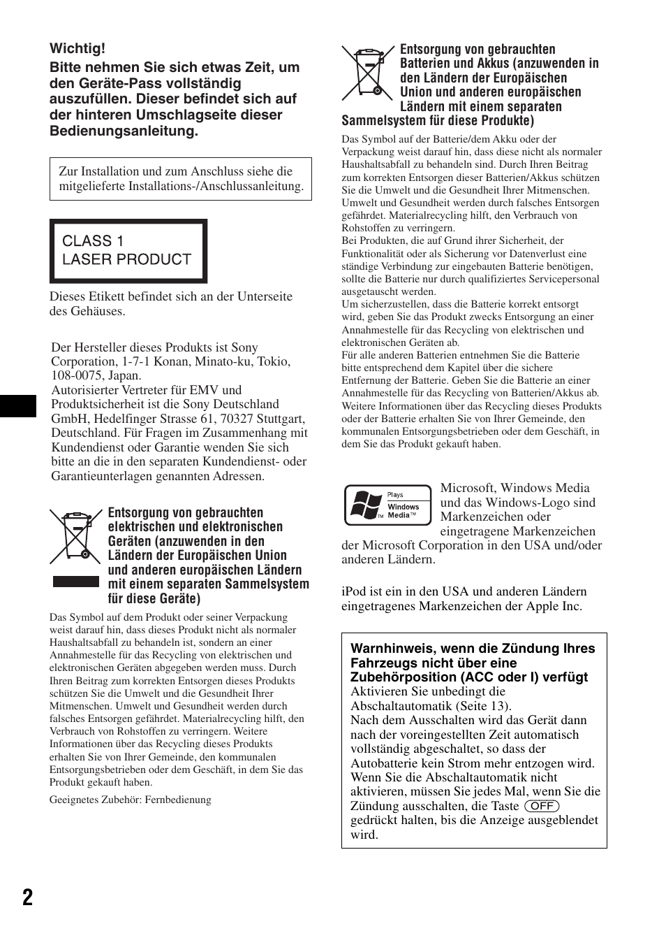 Sony CDX-GT44IP User Manual | Page 20 / 100