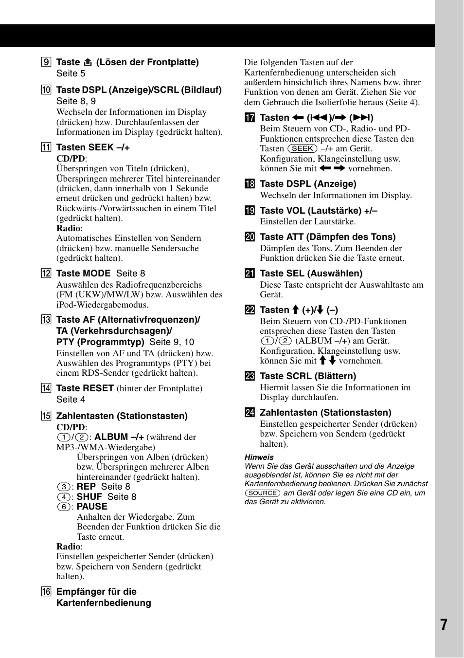 Sony CDX-GT44IP User Manual | Page 25 / 100