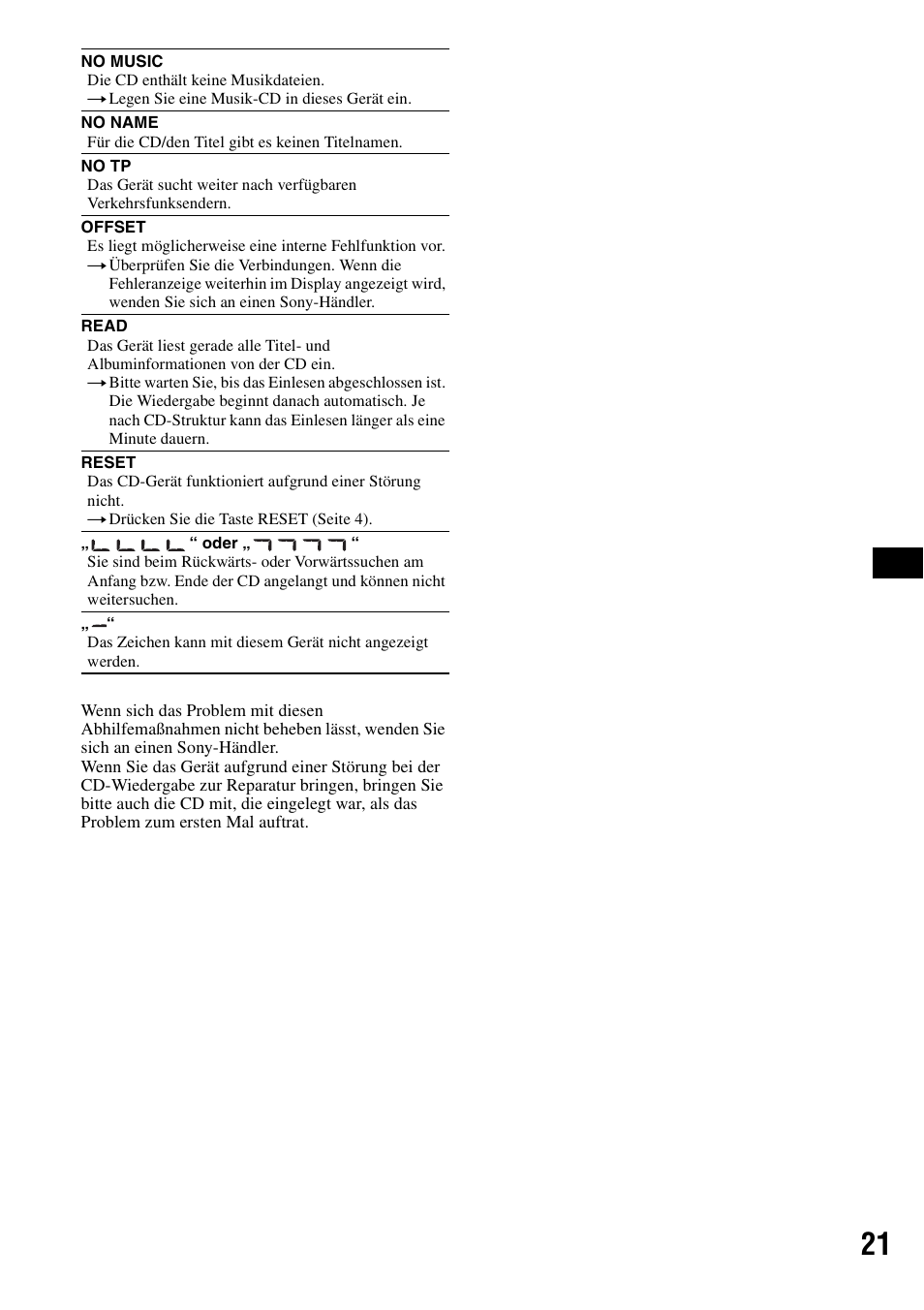 Sony CDX-GT44IP User Manual | Page 39 / 100