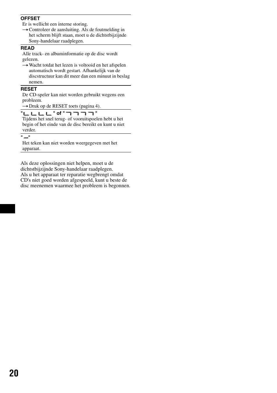 Sony CDX-GT44IP User Manual | Page 98 / 100