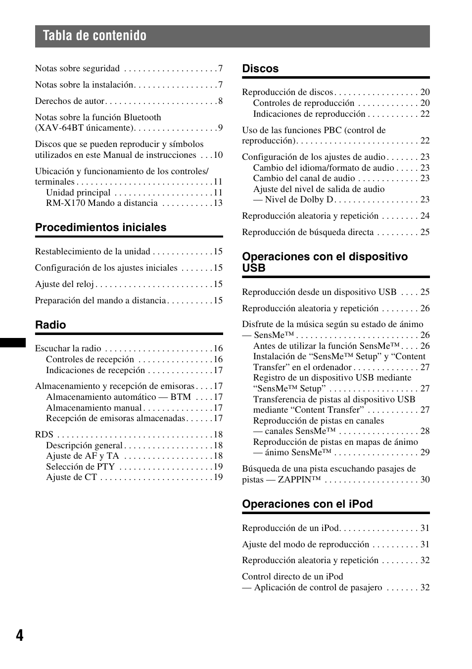 Sony XAV-63 User Manual | Page 68 / 208