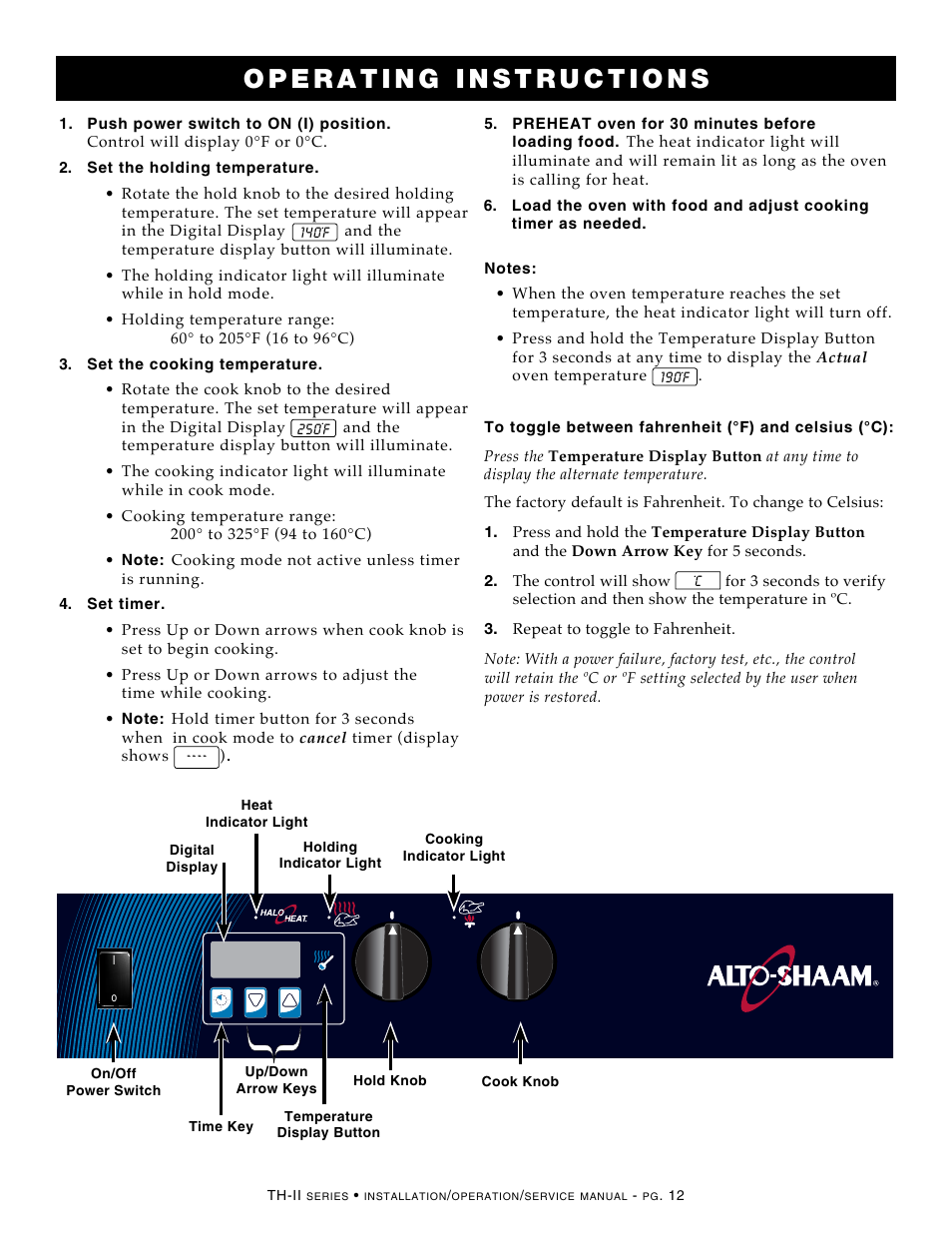 Alto-Shaam HALO HEAT 500-TH-II User Manual | Page 14 / 28