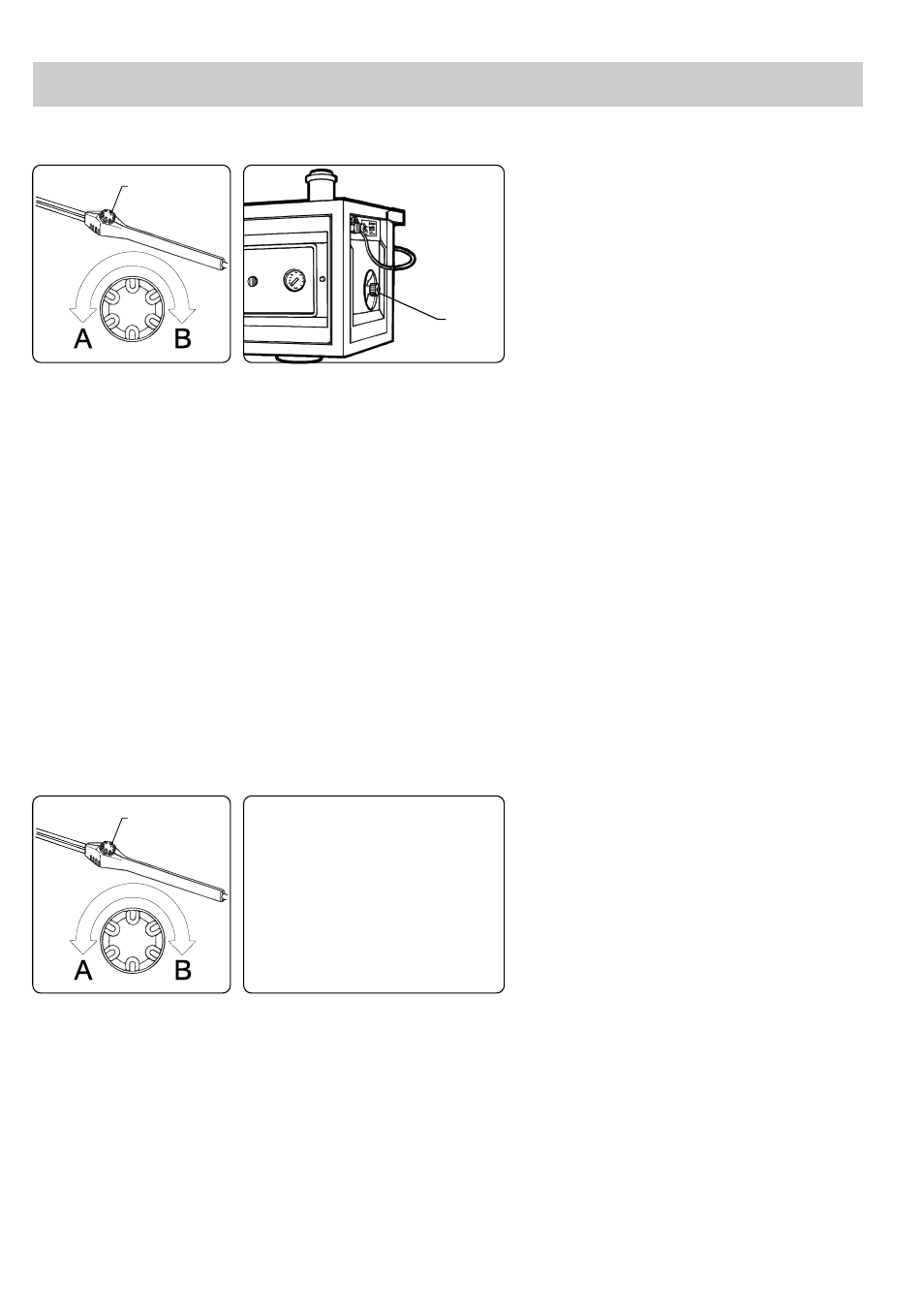 Operating instructions, High pressure mode, Low pressure mode | Regulation of pressure/water volume | Alto-Shaam 52C3KSA -2 User Manual | Page 13 / 24