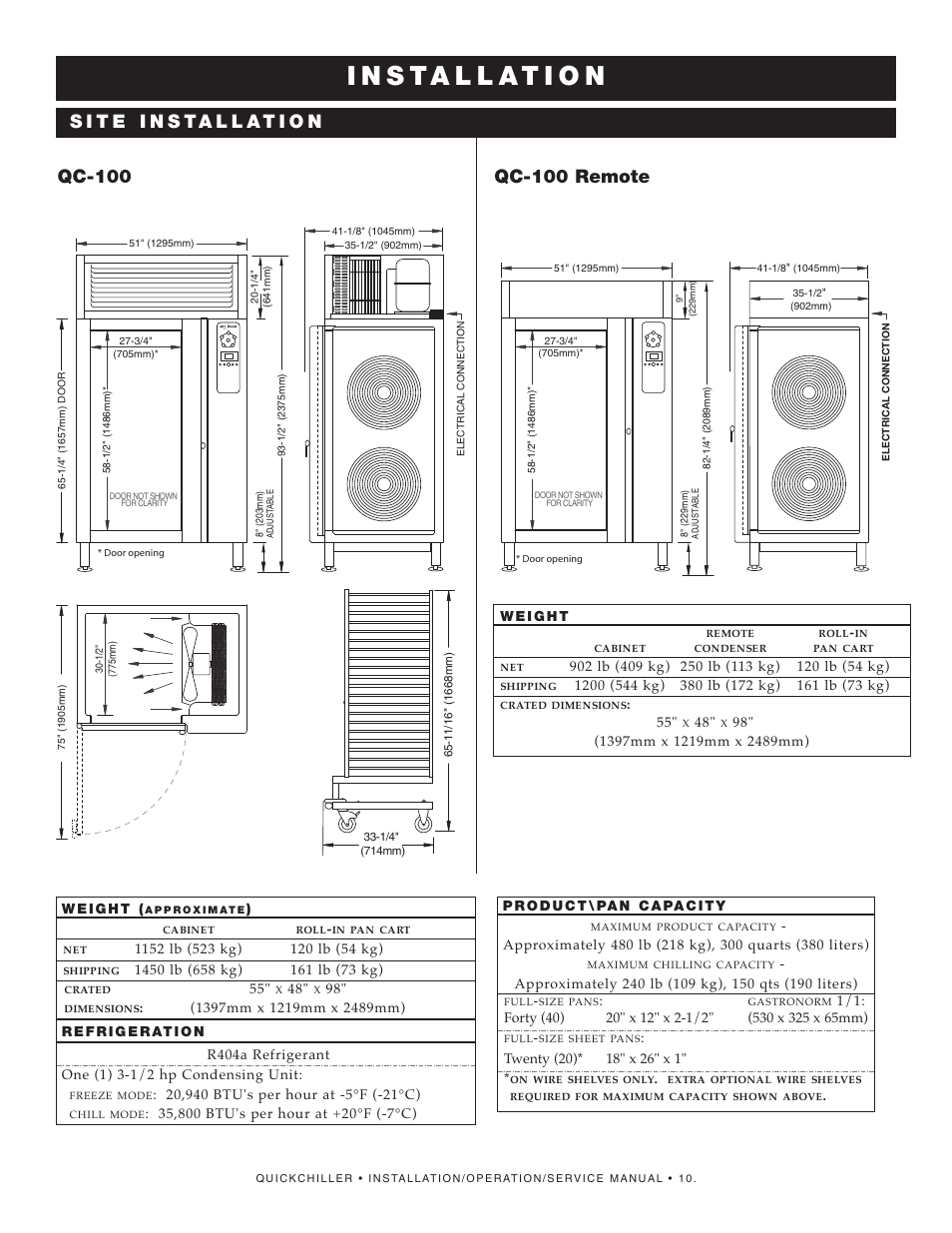 Alto-Shaam QuickChiller QC-50 User Manual | Page 12 / 60