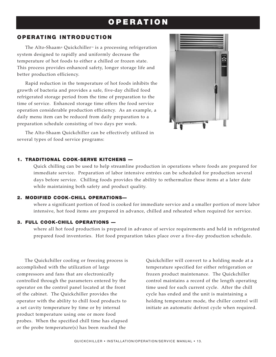Alto-Shaam QuickChiller QC-50 User Manual | Page 15 / 60