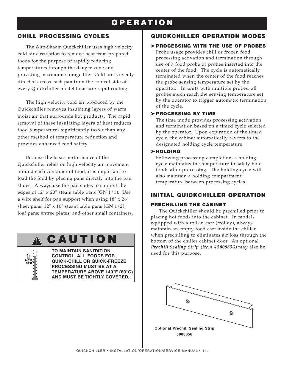 Alto-Shaam QuickChiller QC-50 User Manual | Page 16 / 60