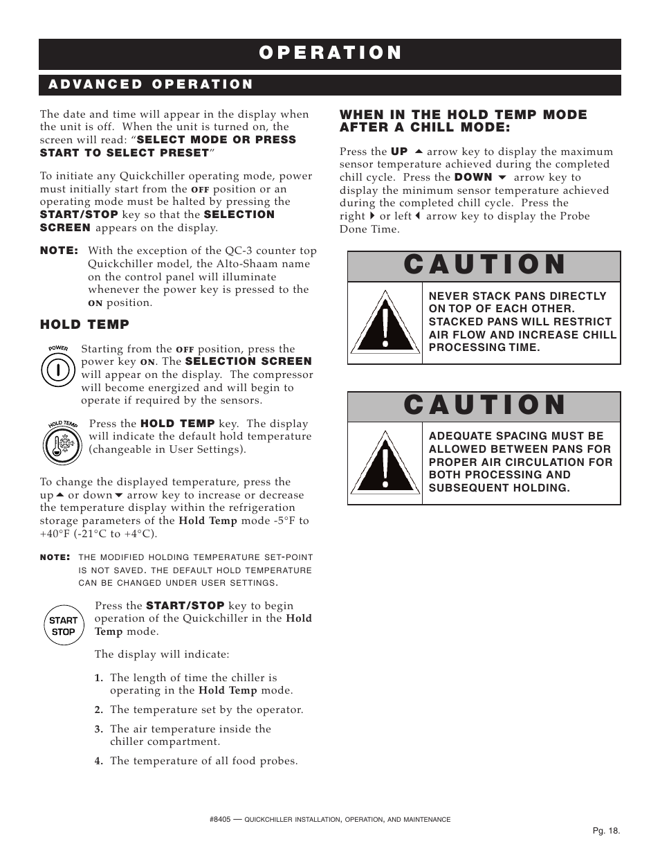 Alto-Shaam QuickChiller QC-50 User Manual | Page 20 / 60