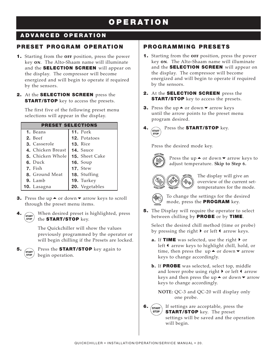 Alto-Shaam QuickChiller QC-50 User Manual | Page 22 / 60