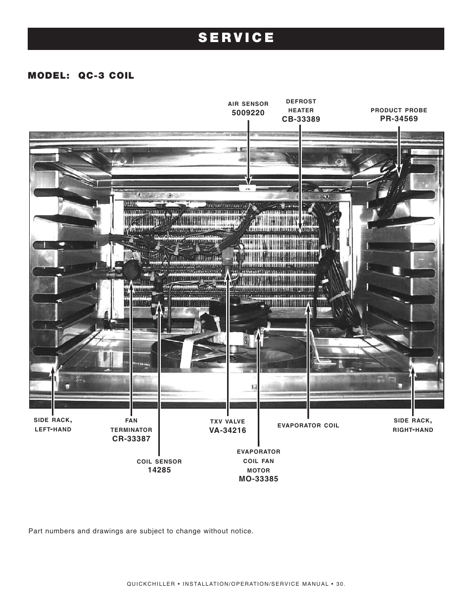 Model: qc-3 coil | Alto-Shaam QuickChiller QC-50 User Manual | Page 32 / 60