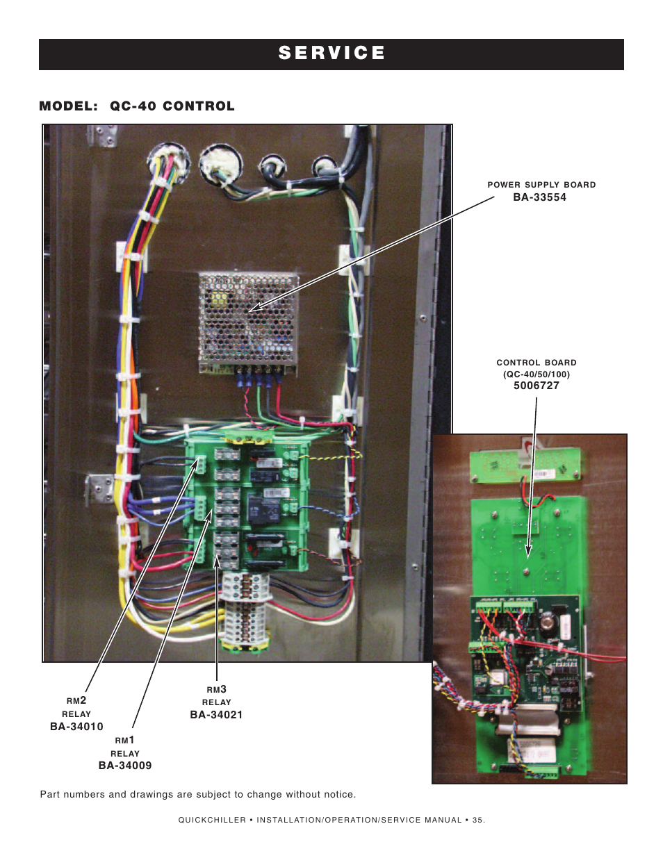 Model: qc-40 control | Alto-Shaam QuickChiller QC-50 User Manual | Page 37 / 60