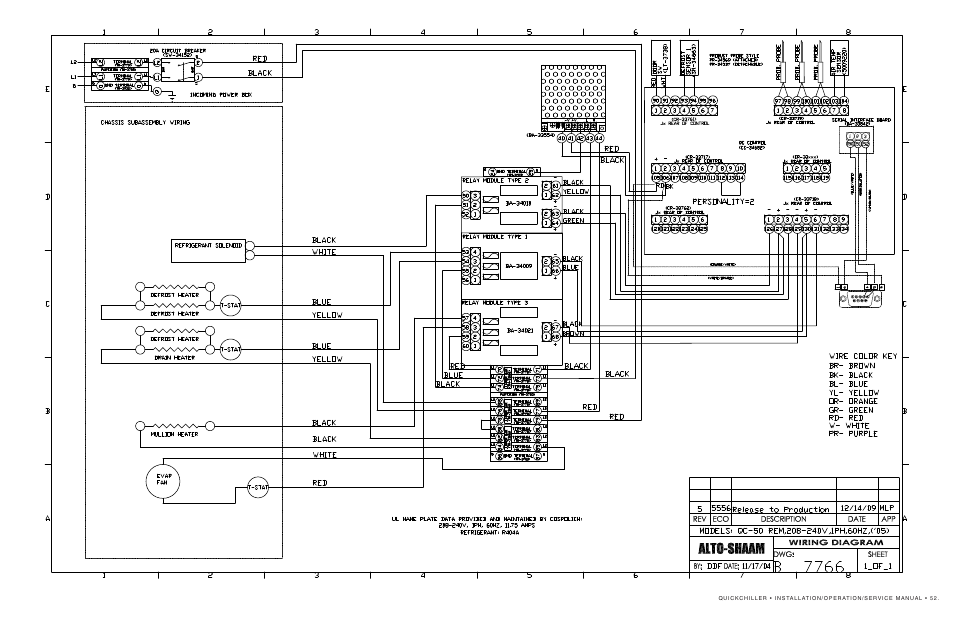 Alto-Shaam QuickChiller QC-50 User Manual | Page 54 / 60