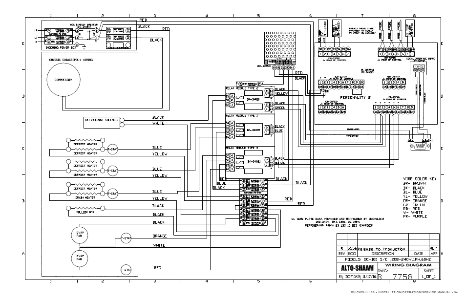 Alto-Shaam QuickChiller QC-50 User Manual | Page 56 / 60
