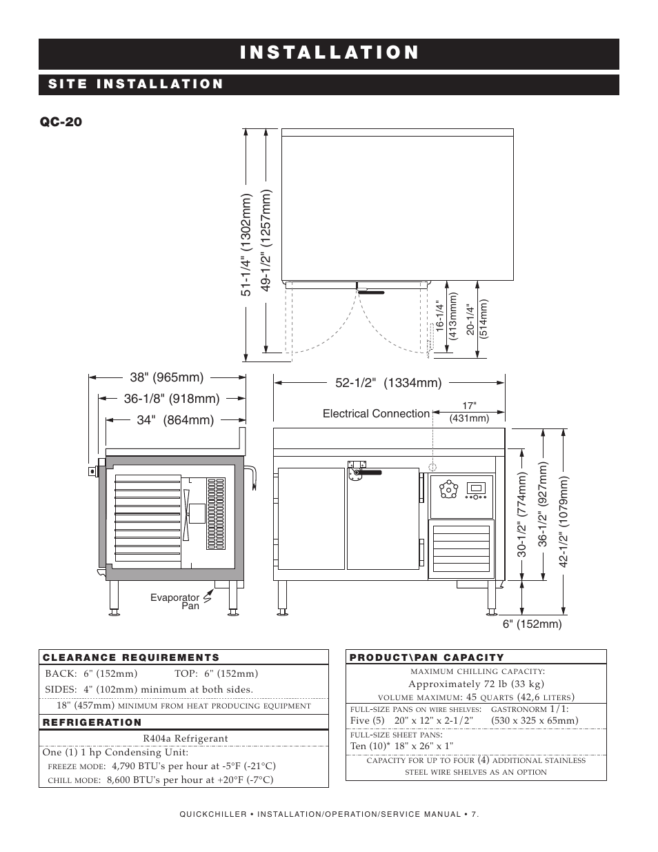 Alto-Shaam QuickChiller QC-50 User Manual | Page 9 / 60