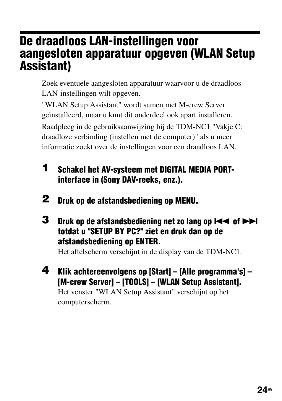Wlan setup assistant) | Sony TDM-NC1 User Manual | Page 201 / 483
