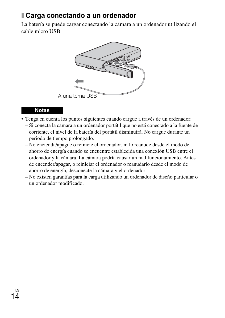 Xcarga conectando a un ordenador | Sony DSC-TX30 User Manual | Page 124 / 643