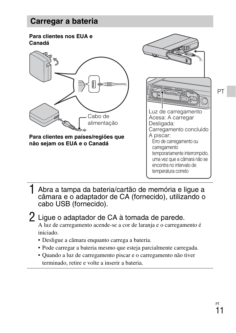 Carregar a bateria | Sony DSC-TX30 User Manual | Page 157 / 643