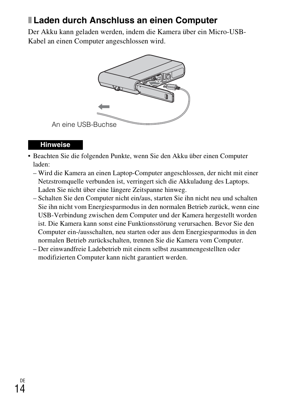 Xladen durch anschluss an einen computer | Sony DSC-TX30 User Manual | Page 194 / 643
