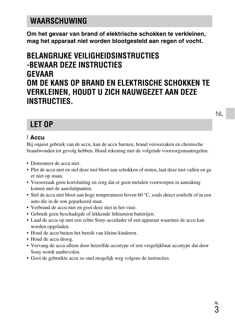 Waarschuwing let op | Sony DSC-TX30 User Manual | Page 219 / 643