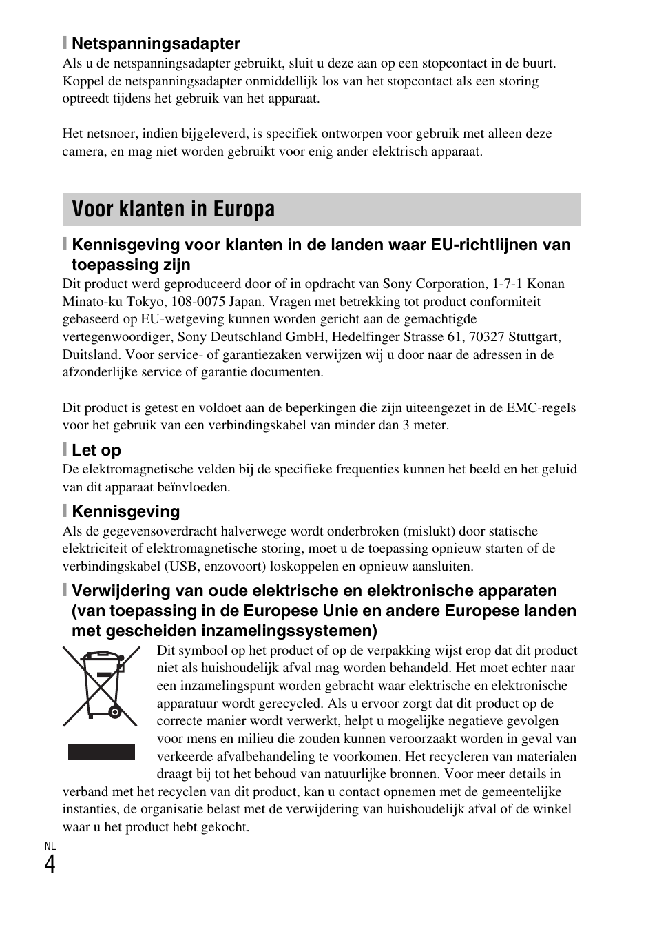 Voor klanten in europa | Sony DSC-TX30 User Manual | Page 220 / 643