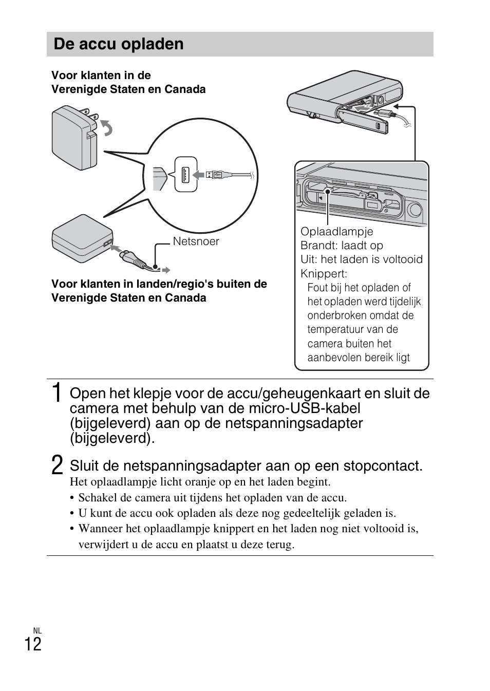 De accu opladen | Sony DSC-TX30 User Manual | Page 228 / 643