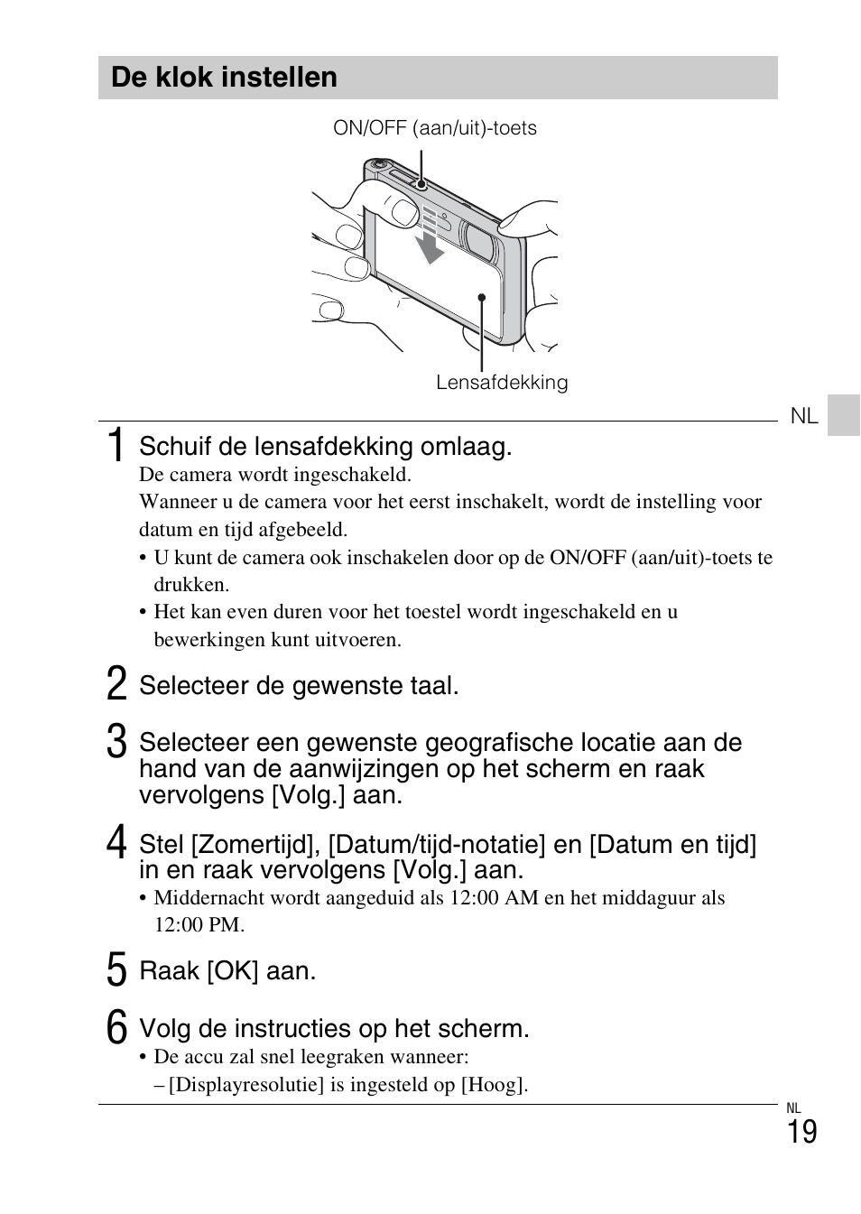De klok instellen | Sony DSC-TX30 User Manual | Page 235 / 643