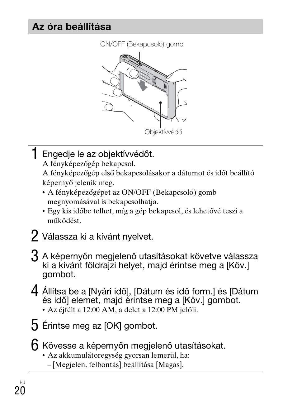 Az óra beállítása | Sony DSC-TX30 User Manual | Page 340 / 643