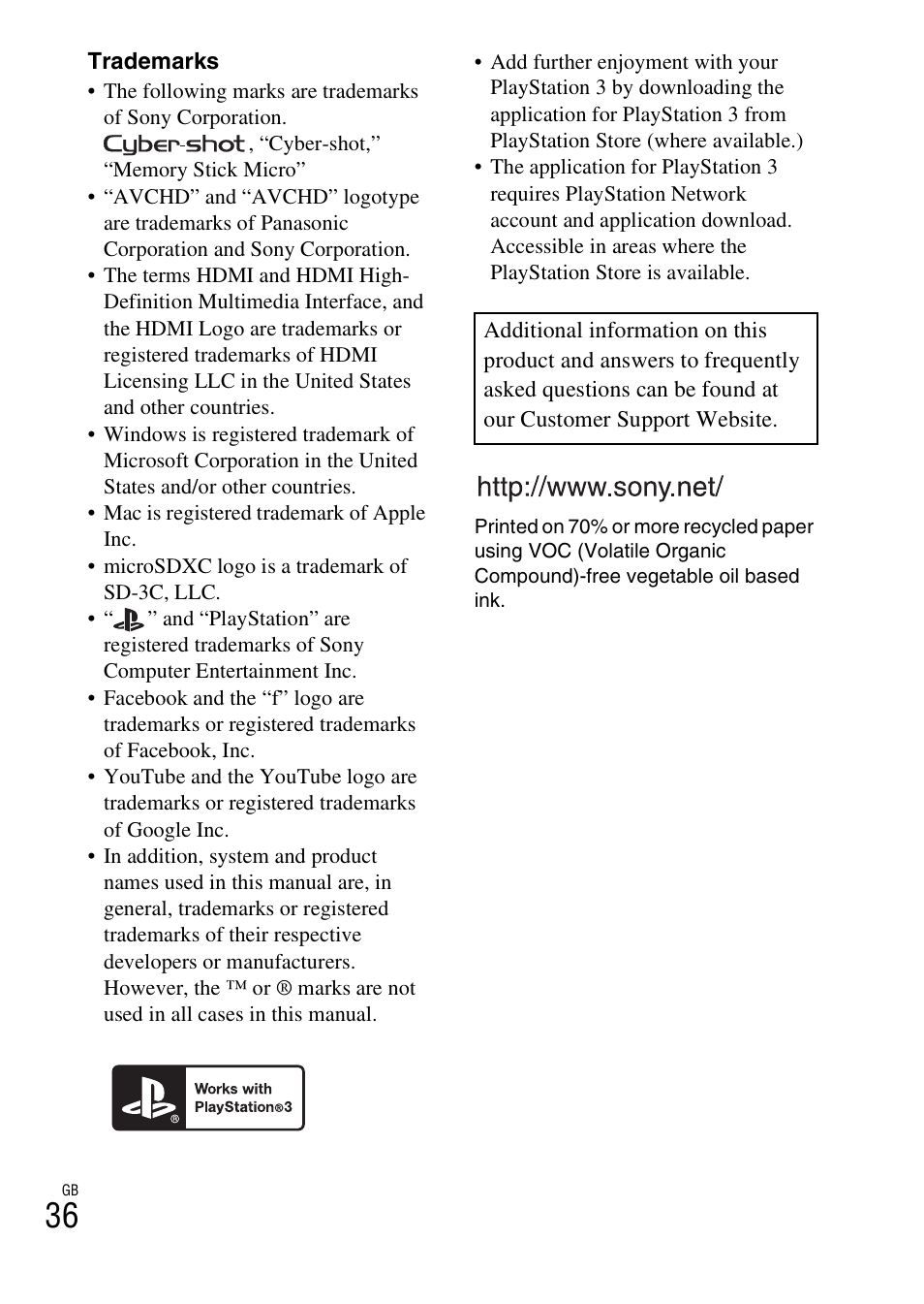 Sony DSC-TX30 User Manual | Page 36 / 643