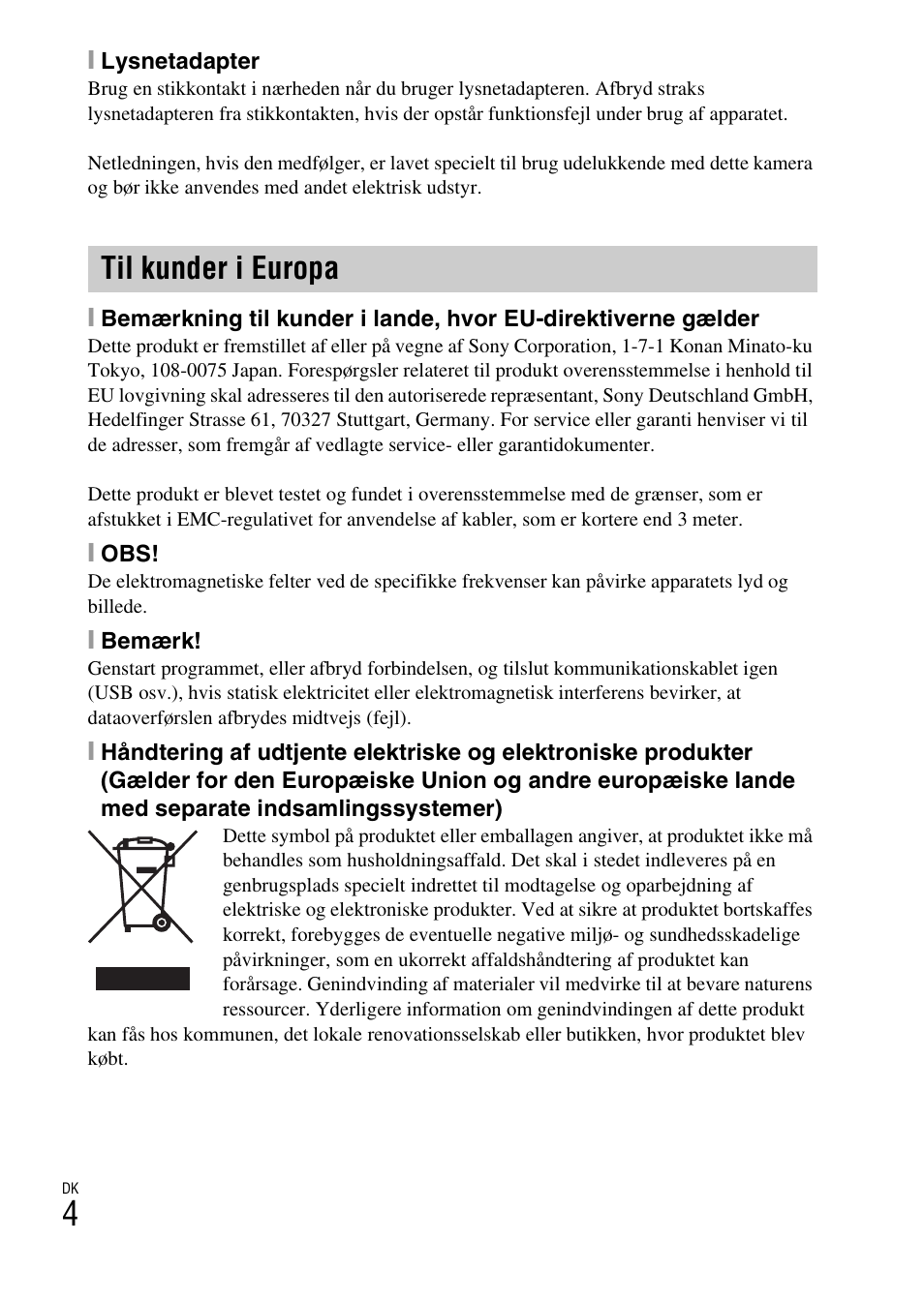 Til kunder i europa | Sony DSC-TX30 User Manual | Page 500 / 643