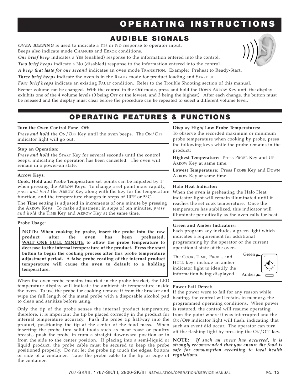 Alto-Shaam 1767-SK/III User Manual | Page 14 / 39
