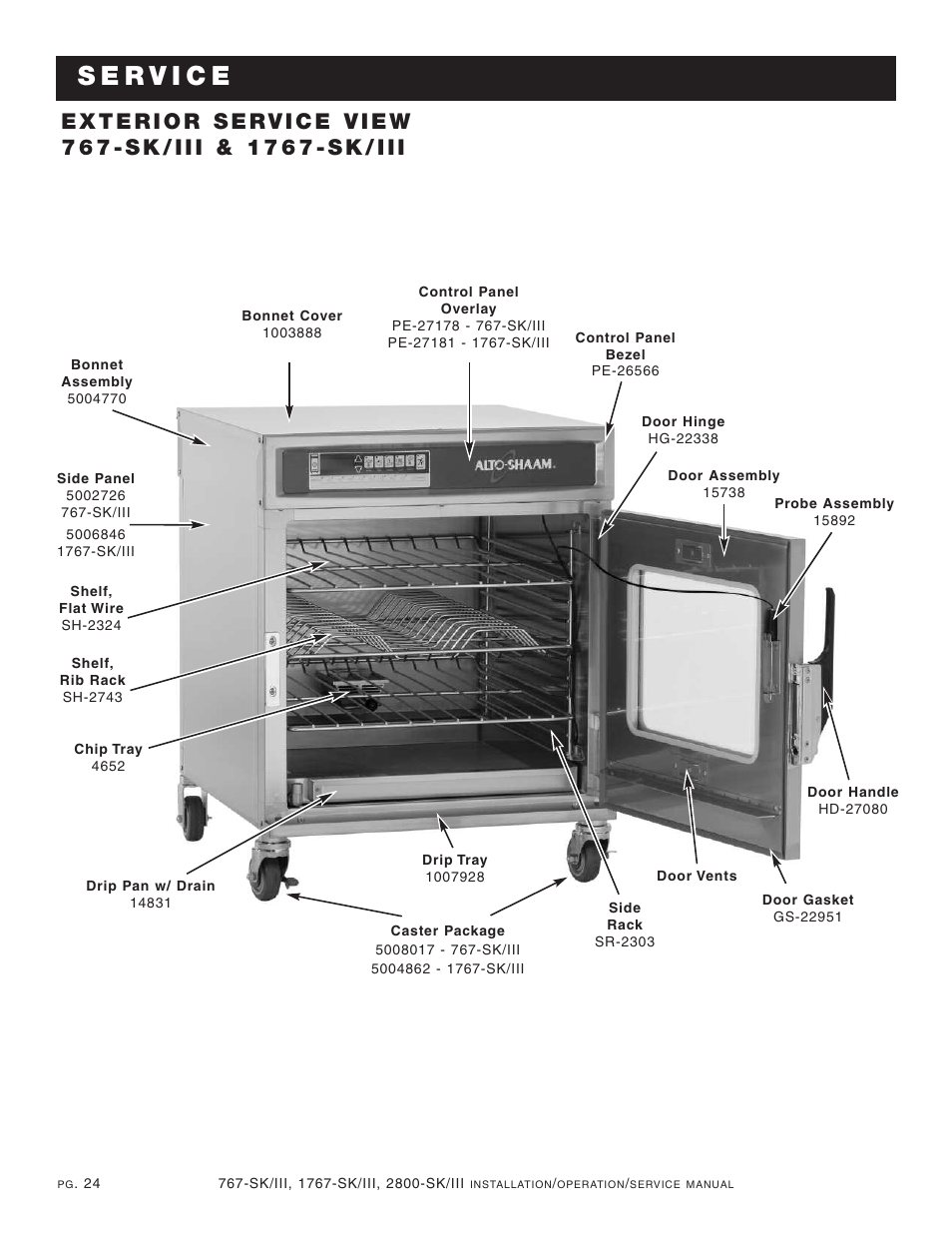 Alto-Shaam 1767-SK/III User Manual | Page 25 / 39
